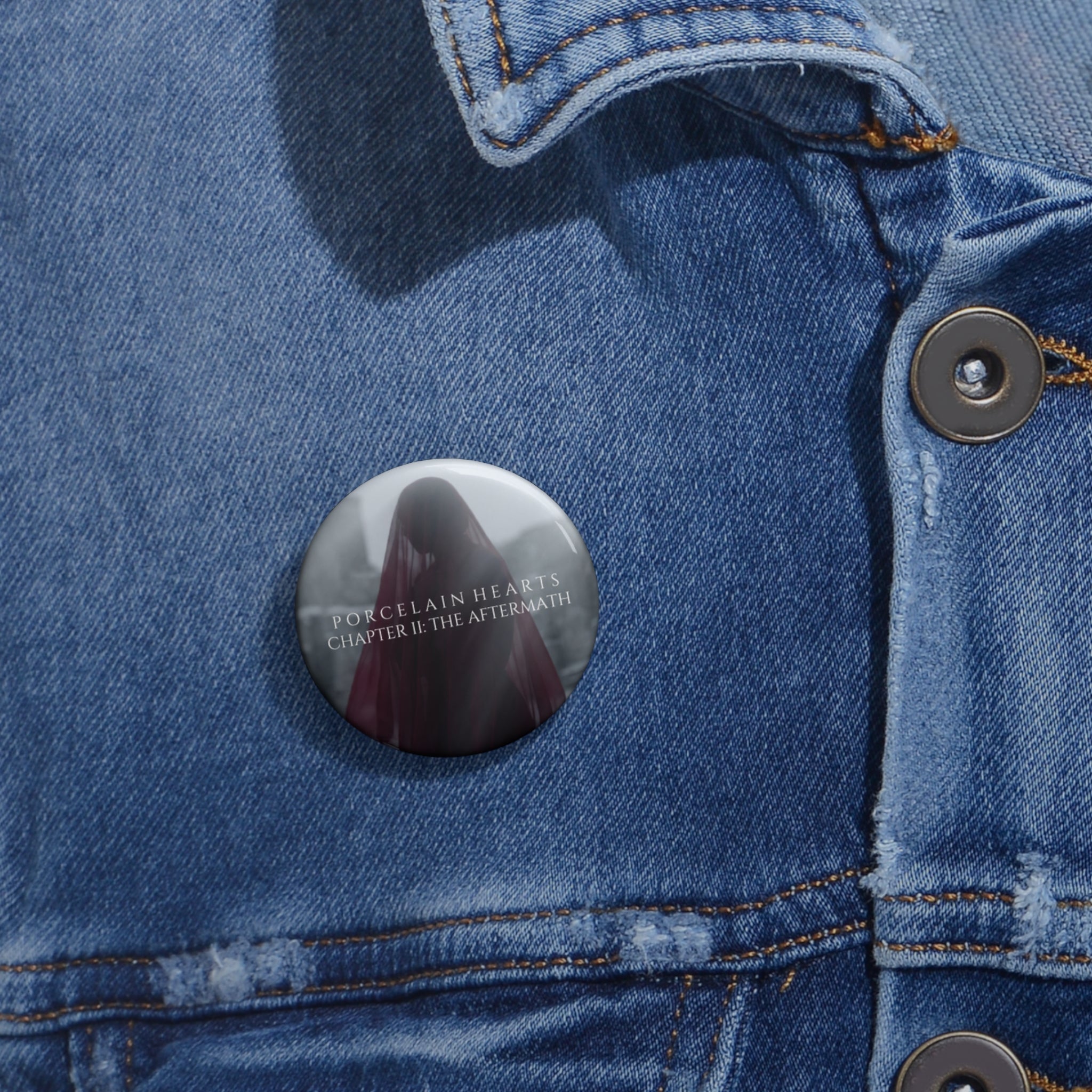 PORCELAIN HEARTS Button Pin - Chapter II: The Aftermath